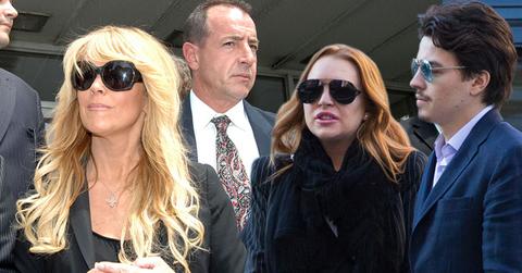 Lindsay Lohan Feuding Dina Lohan Michael Lohan Wedding