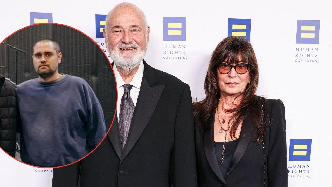 Split Photo of Nick Reiner, Rob Reiner and Michele Reiner