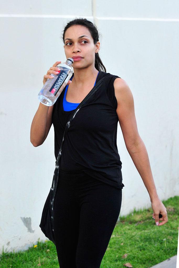 Rosario Dawson Leaving the Gym