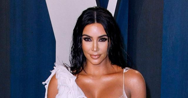 Kim Kardashian Wearing an Outfit At Vanity Fair