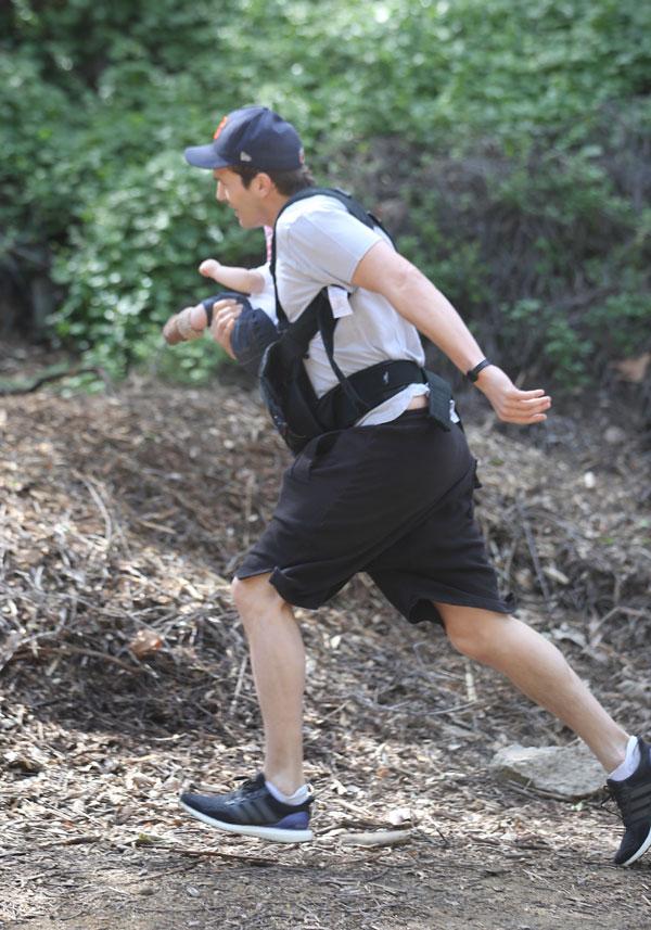 Ashton kutcher wyatt hiking splash