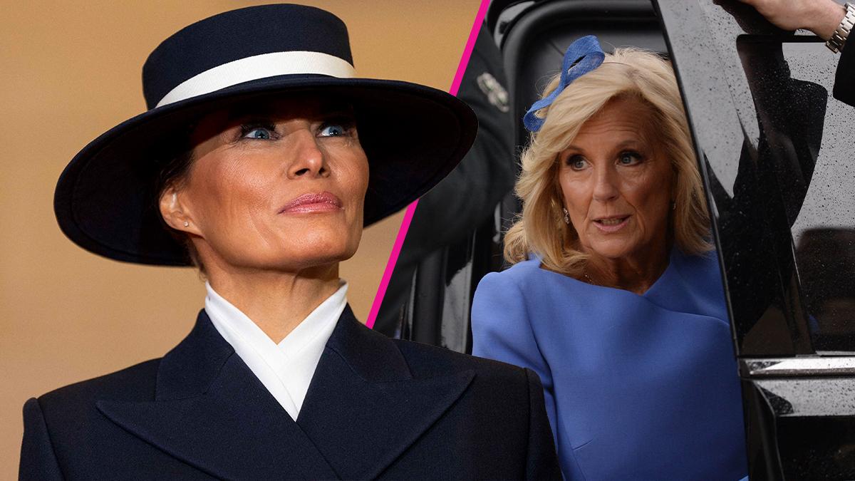 Composite photo of Melania Trump and Jill Biden
