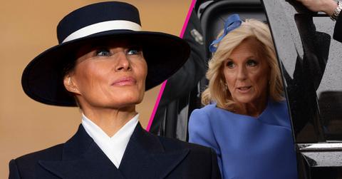 Composite photo of Melania Trump and Jill Biden