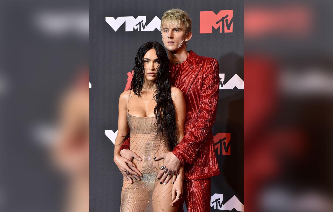 Megan Fox Masters the Bra Top Trend While Supporting Machine Gun Kelly