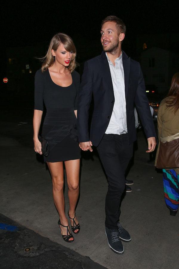 *EXCLUSIVE* Taylor Swift and Calvin Harris get cozy for date night at Gjelina **MUST CALL FOR PRICING**