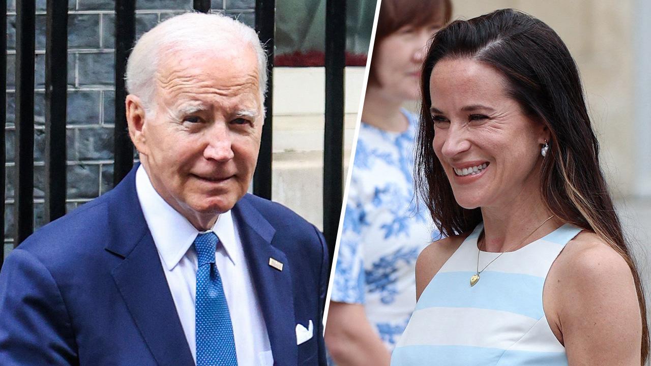 Composite photo of Joe Biden and Ashley Biden.