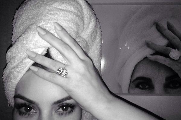 Kim kardashian in towel