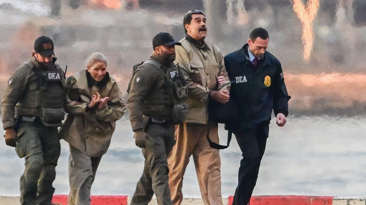 image of Nicolás Maduro and his wife were captured in January 2026.