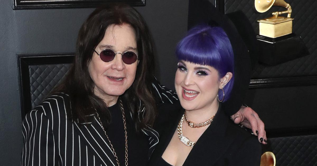 Photo of Ozzy and Kelly Osbourne.