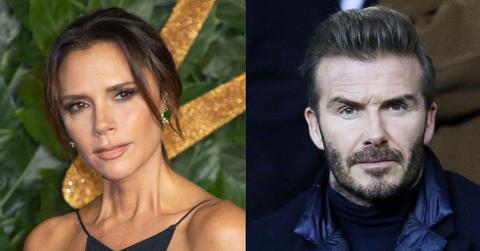 Split image of Victoria Beckham and David Beckham.