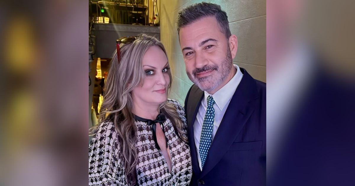 image of Stormy Daniels shared a surprise selfie with Jimmy Kimmel that quickly sparked online buzz.