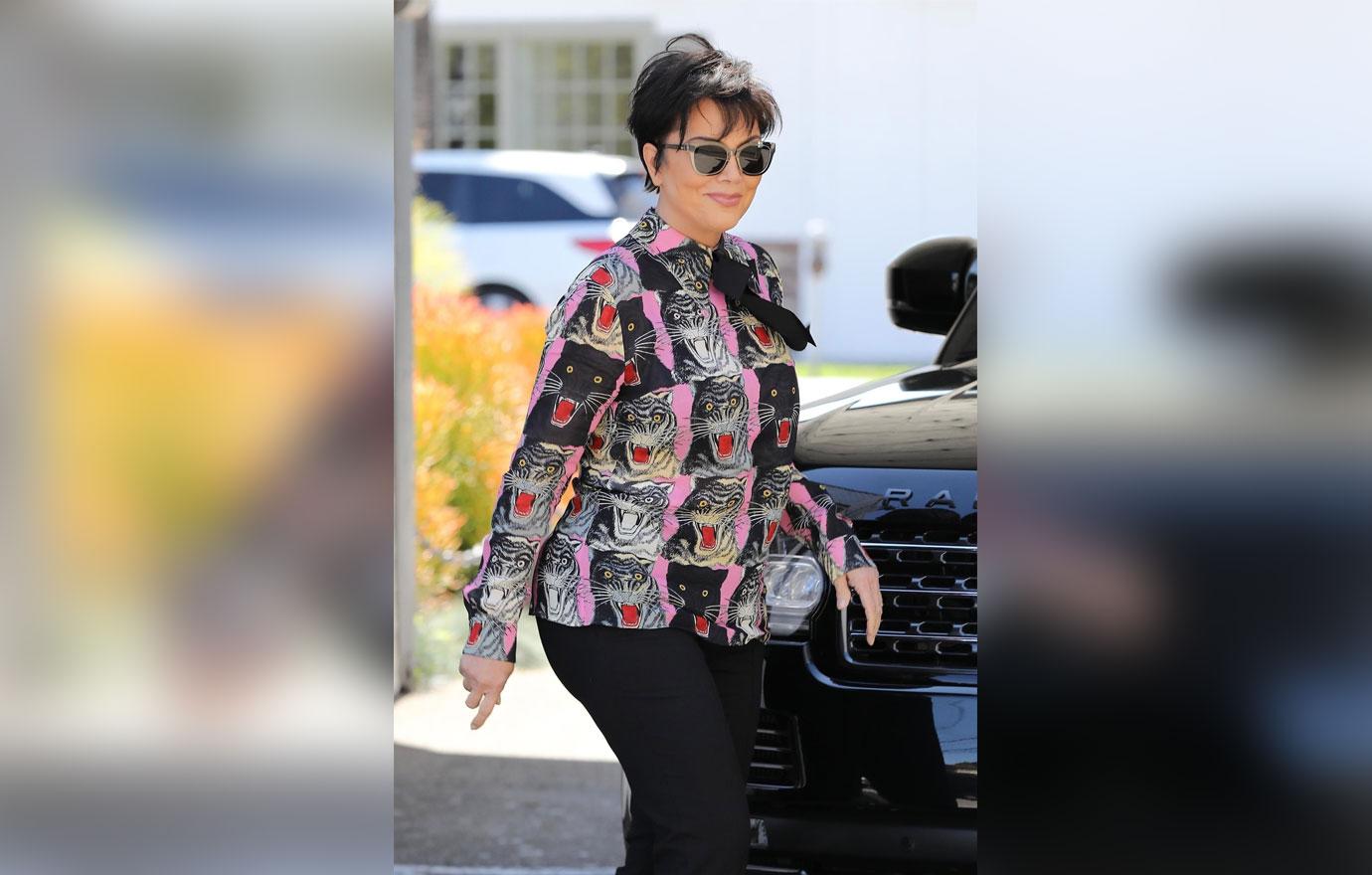 *EXCLUSIVE* Kris Jenner is all smiles after lunch at Casa Vega in Calabasas