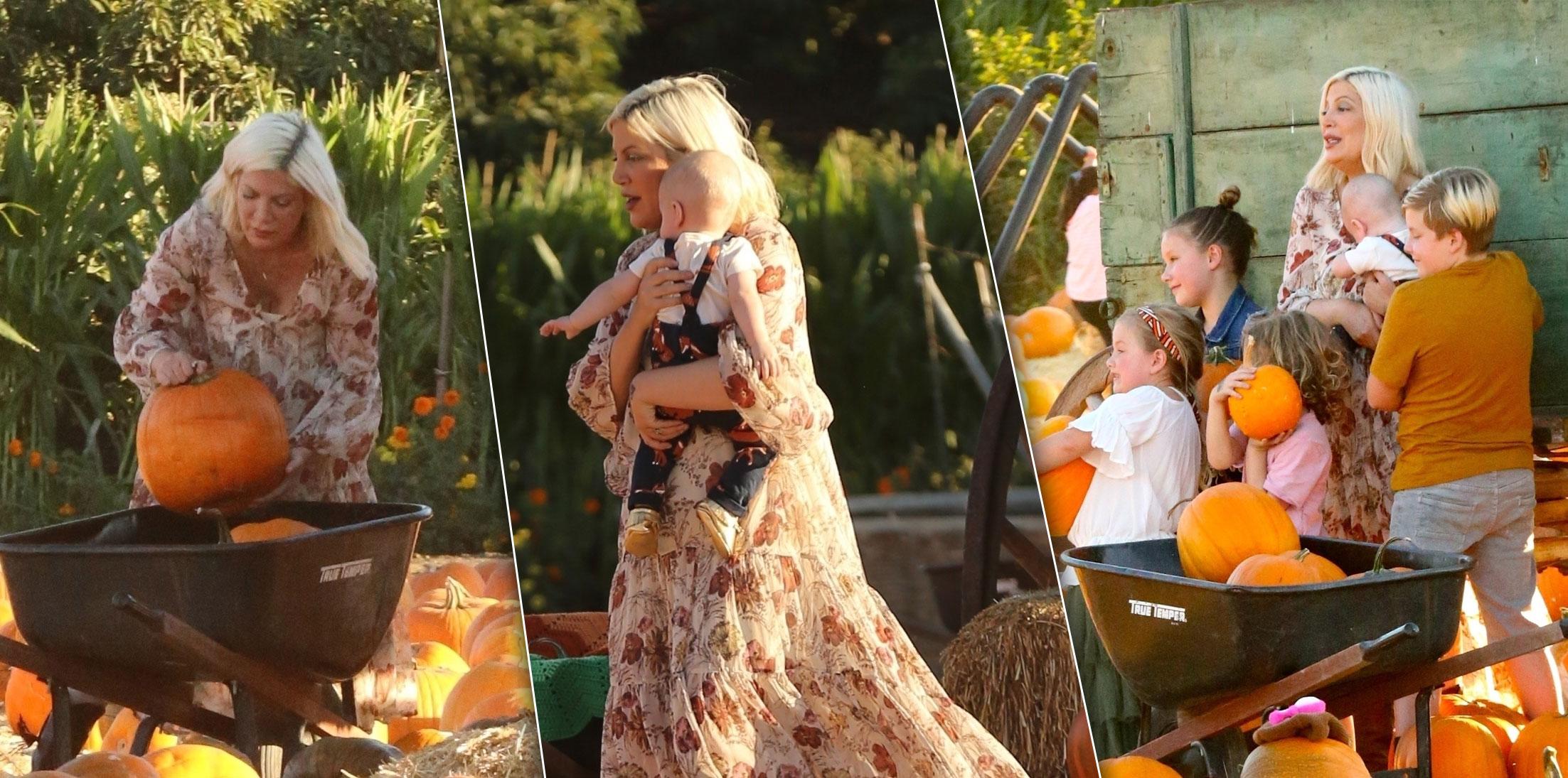 Tori Spelling Dean McDermott Kids Pumpkin Patch