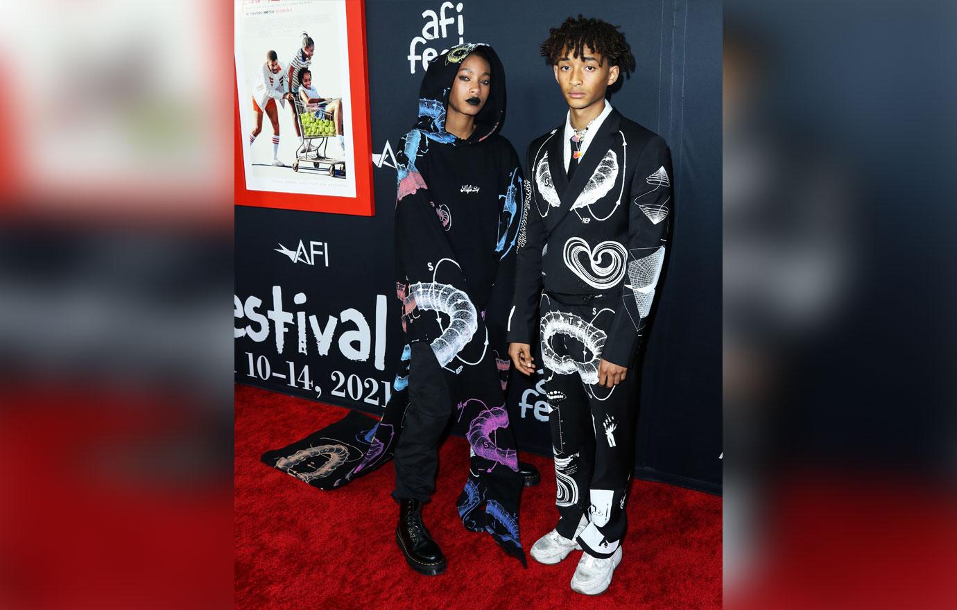 will smith wife jada pinkett smith daughter willow son jaden king richard premiere