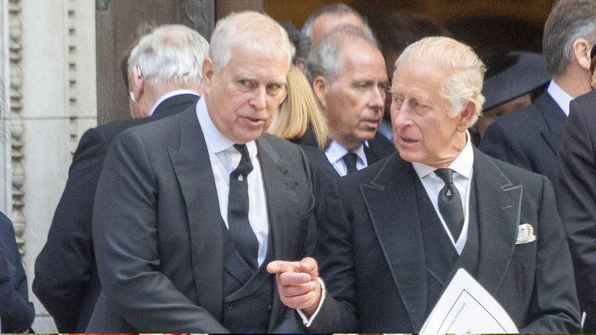 image of prince Andrew and King Charles
