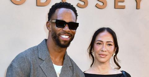 Photo of Victor Cruz and fiancée Orange Calderon.