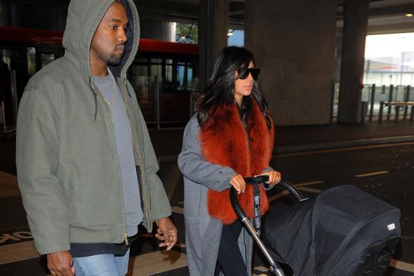 Kim kanye walking