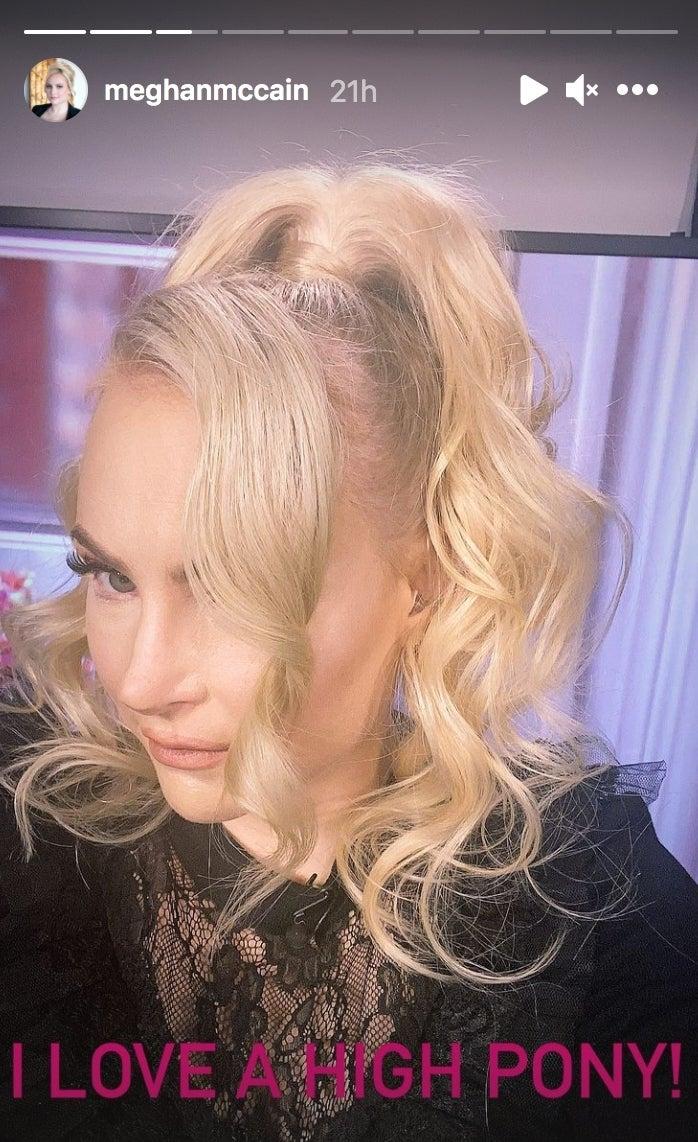 the view meghan mccain slams troll criticized hair extensions o