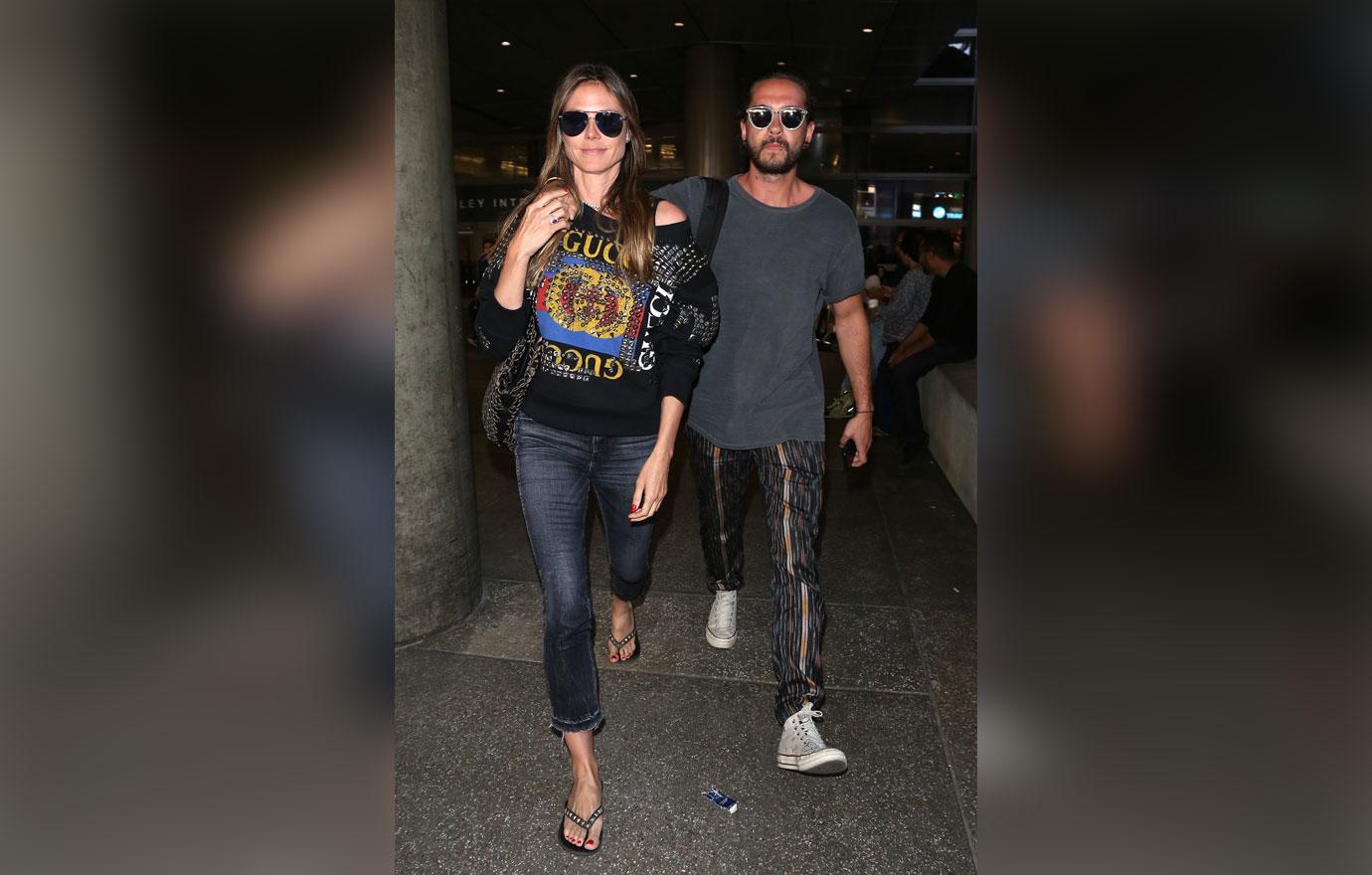 Heidi Klum and her boyfriend Tom Kaulitz arrives to LAX