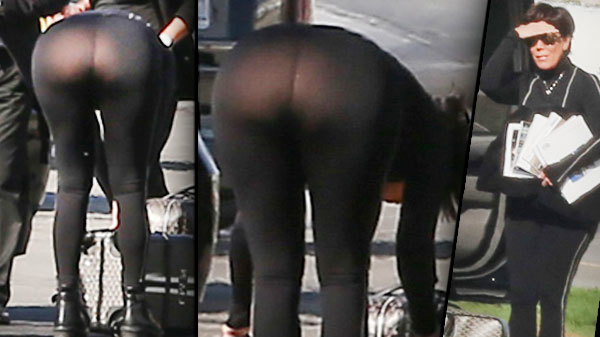 Kris Jenner exposed her bare butt for