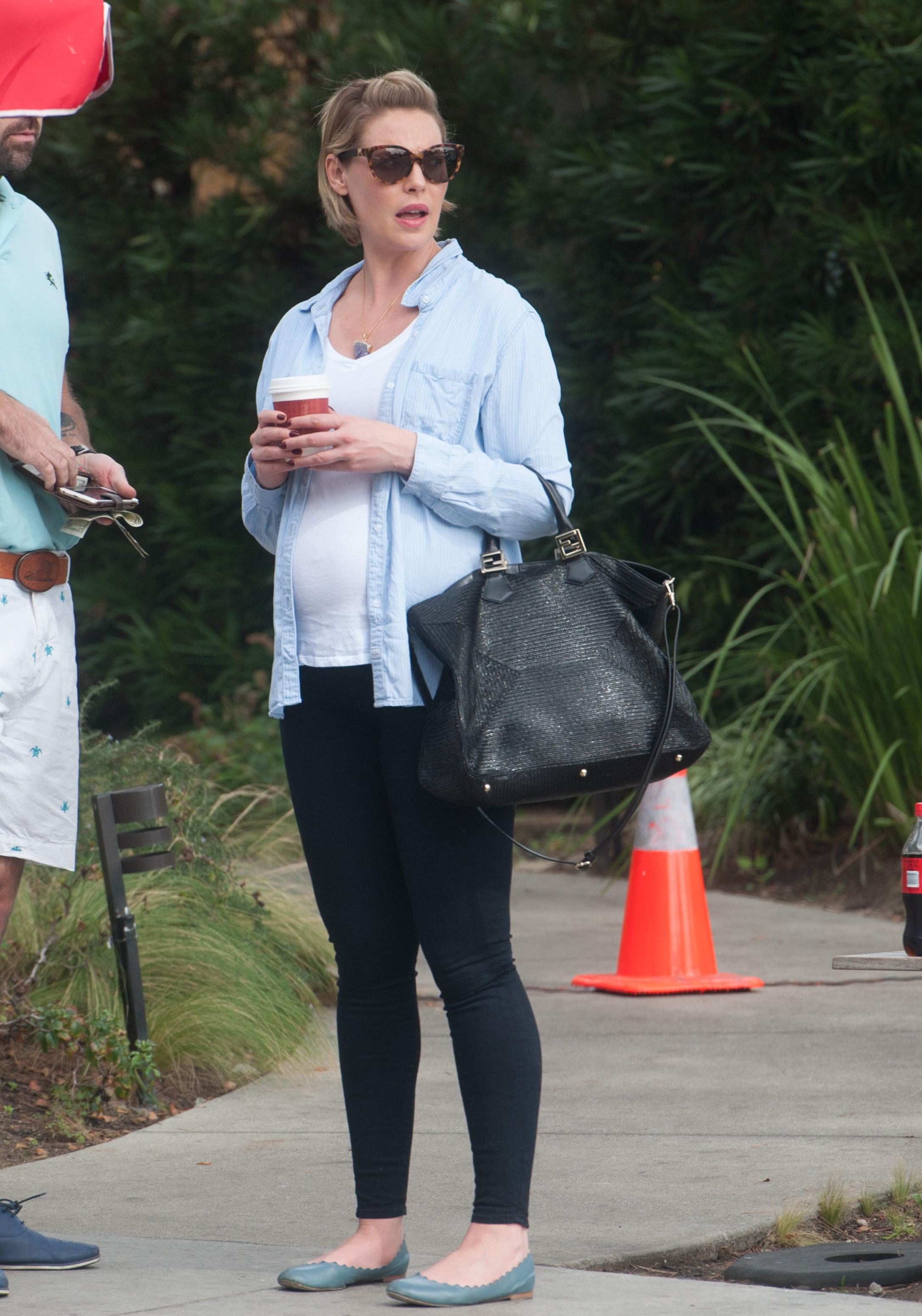 Katherine Heigl with Josh Kelley are seen