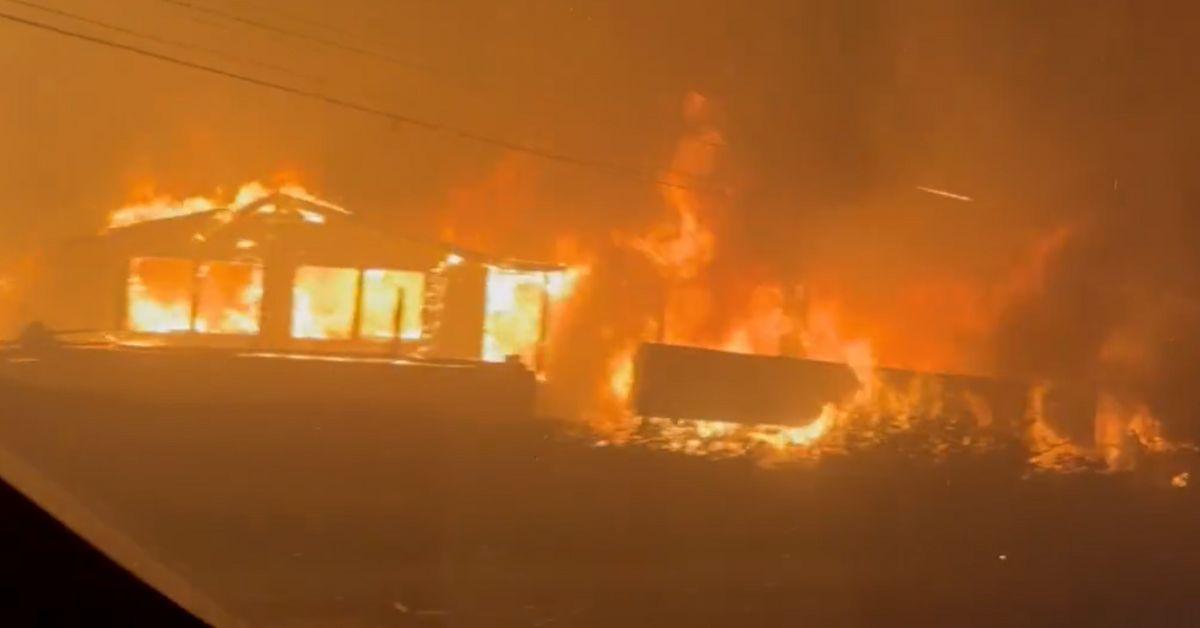 Photo of the Los Angeles wildfire