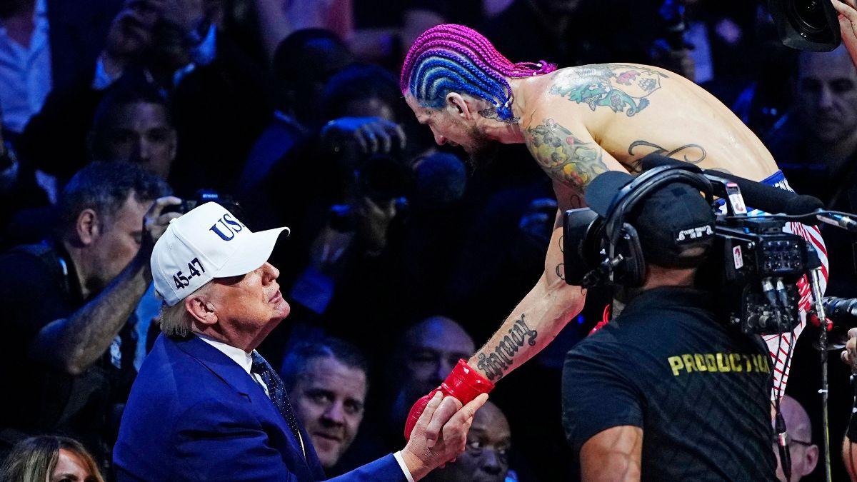 Image of The politically charged fight night sparked debate.