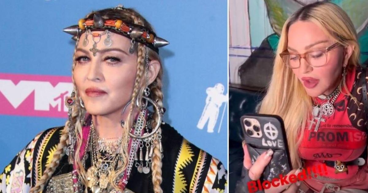 madonna blocked instagram live violating terms photos