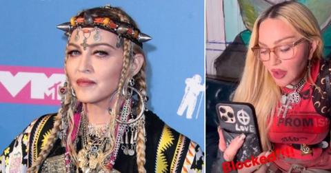 madonna blocked instagram live violating terms photos