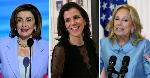 Composite photo of Nancy Pelosi, Alexandra Pelosi and Jill Biden.