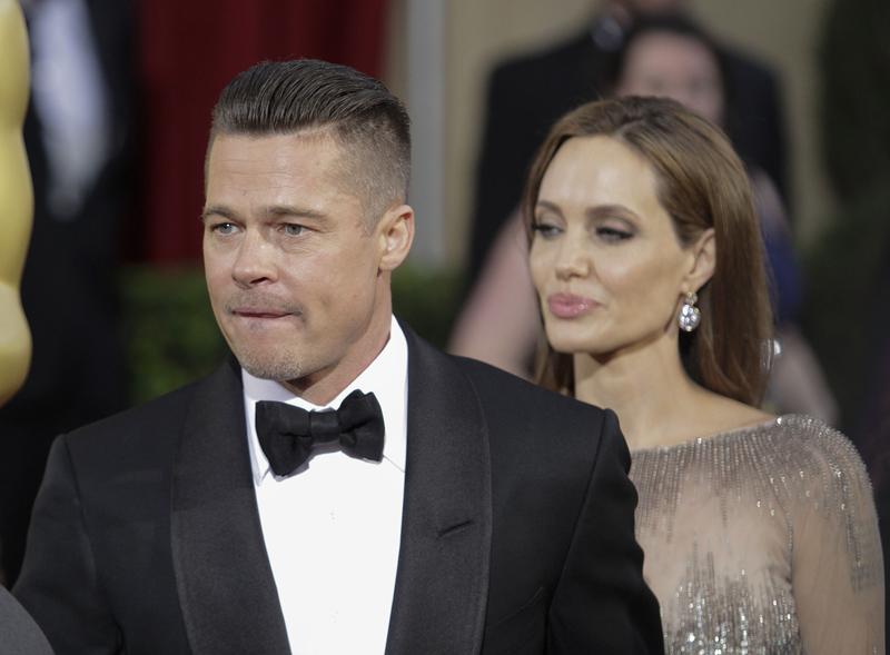 Brad Pitt and Angelina Jolie at the 2014 Oscars