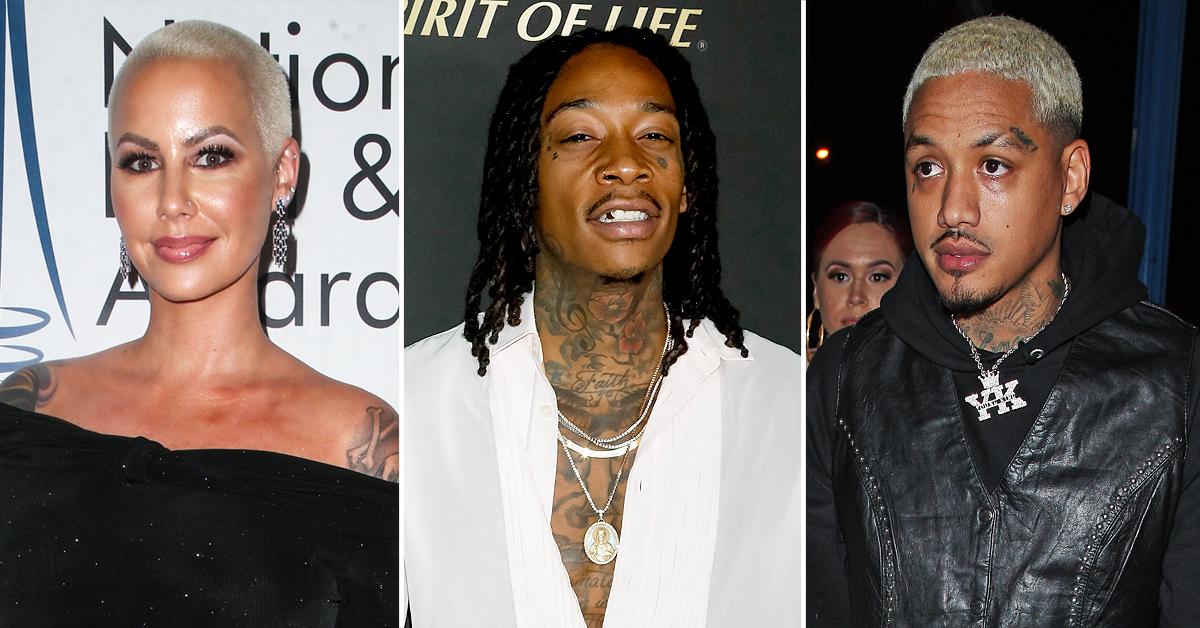 amber rose wiz khalifa concert son sebastian after split cheating ex alexander edwards