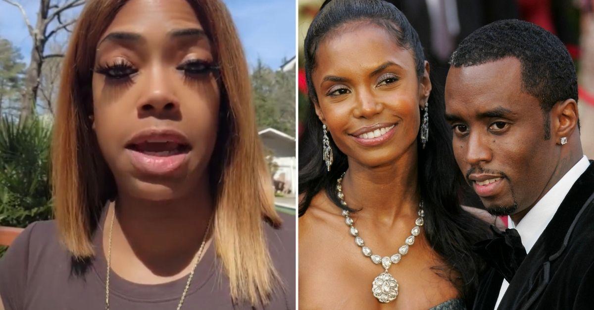 photo of Eboni Elektra, Kim Porter and Sean 'Diddy' Combs