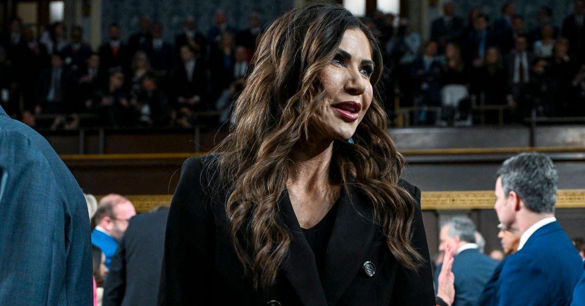 image of Kristi Noem faced criticism over her recent hair extensions.