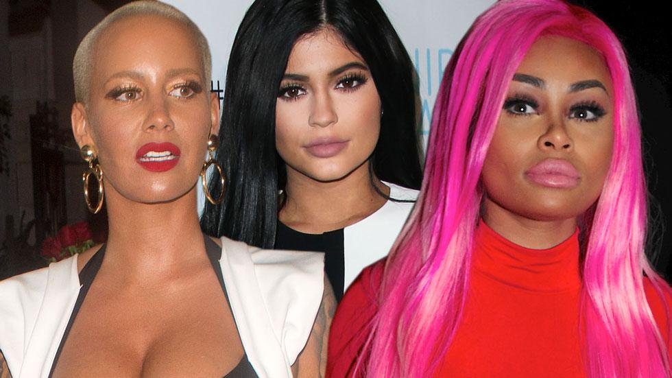 kylie jenner feud amber rose blac chyna