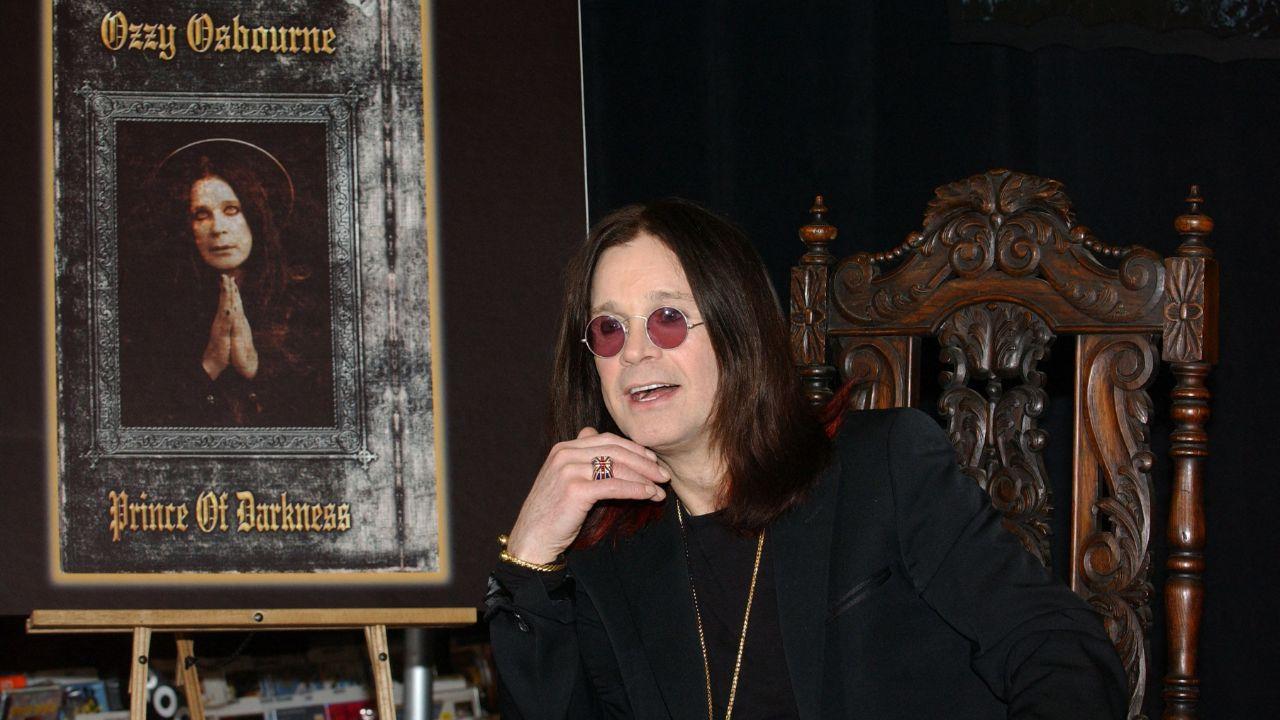 Image of Family members laid Ozzy Osbourne to rest on his private grounds.