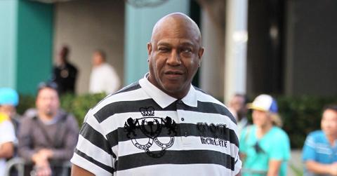 Tommy 'Tiny' Lister at the Staples Center for game seven of the NBA championship between the LA Lakers and the Boston Celtics