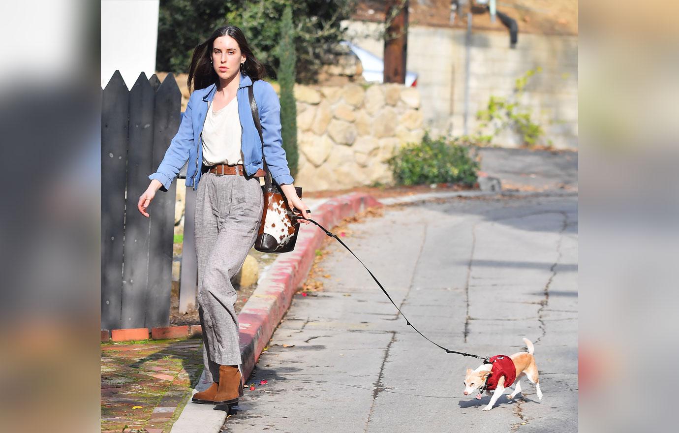 scout willis spotted running errands walking dog photos