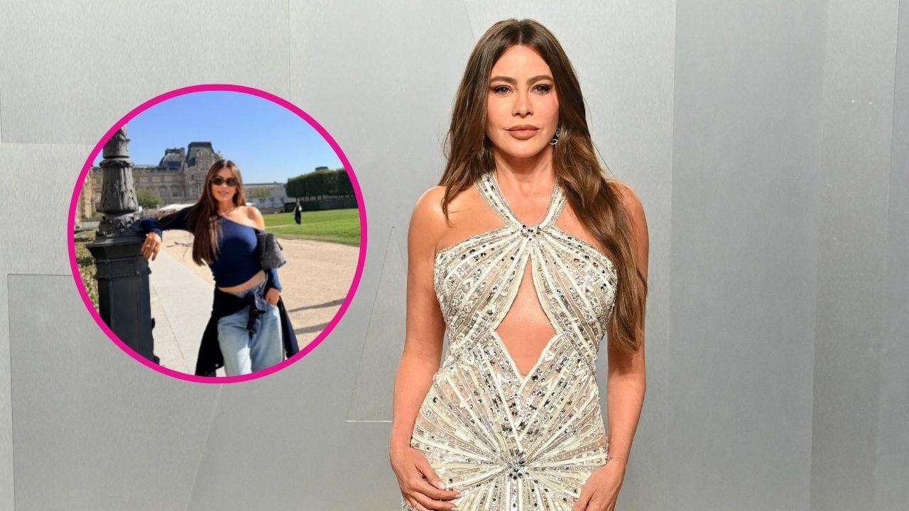 Image of Sofía Vergara kept it casual in Paris.