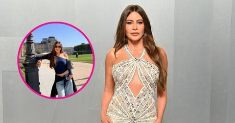 Image of Sofía Vergara kept it casual in Paris.