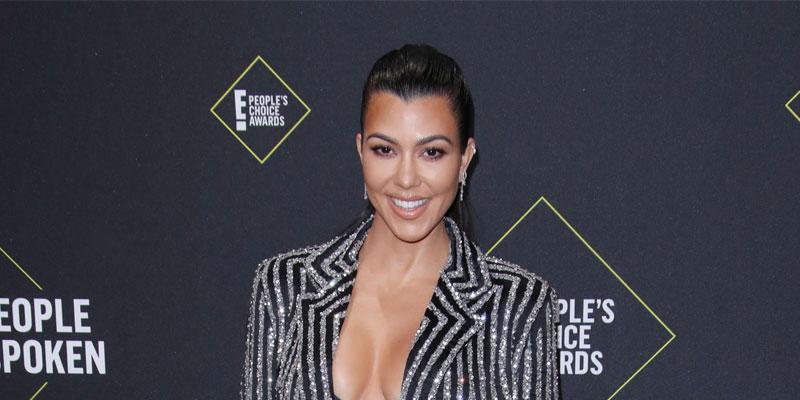 Kourtney Kardashian On Red Carpet