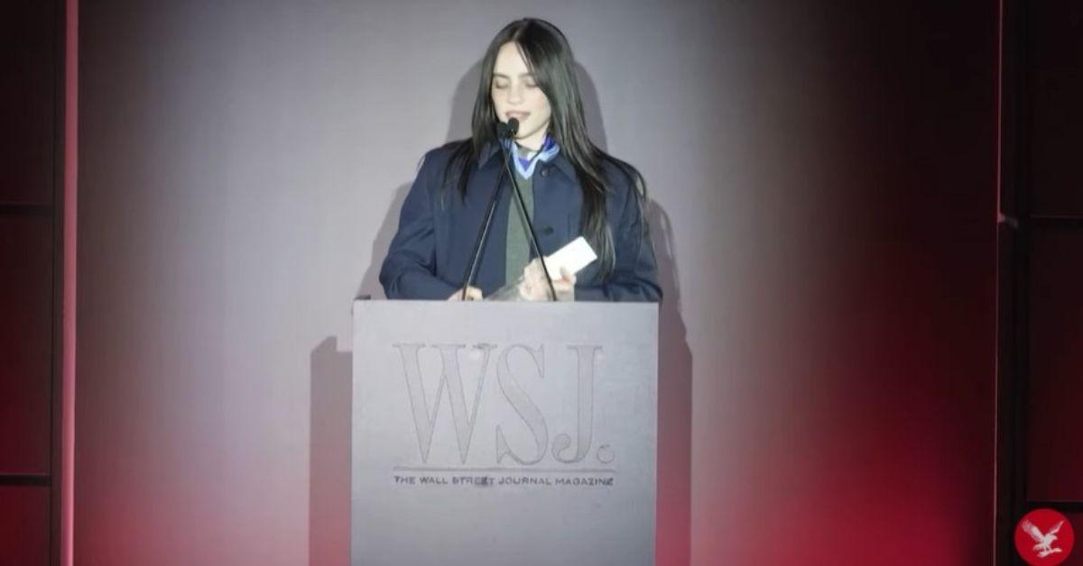 image of Billie Eilish called out billionaires during her awards acceptance speech.