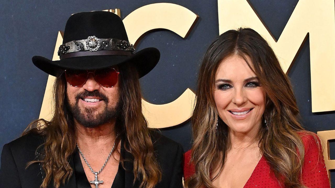 photo of Billy Ray Cyrus and Elizabeth Hurley 