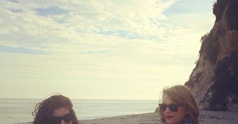 Lorde and Taylor Swift at the Beach
