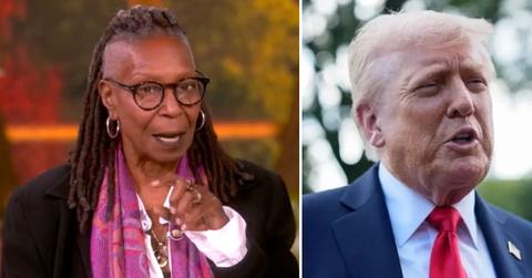 Photo of Whoopi Goldberg and Donald Trump