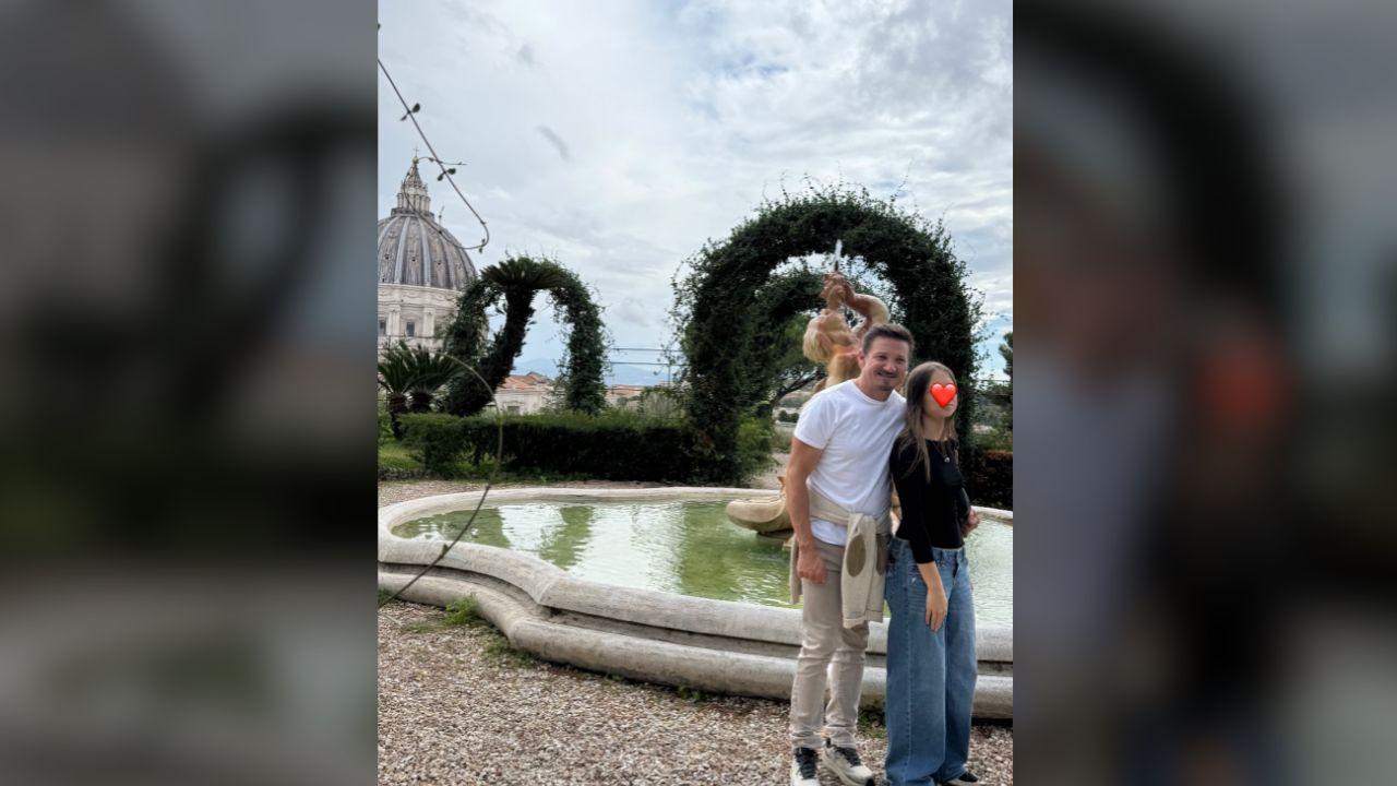 Image of Pictures showed the pair visiting historic landmarks throughout Rome.