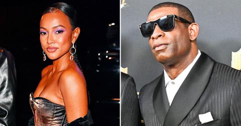 photo of Karrueche Tran and Deion Sanders