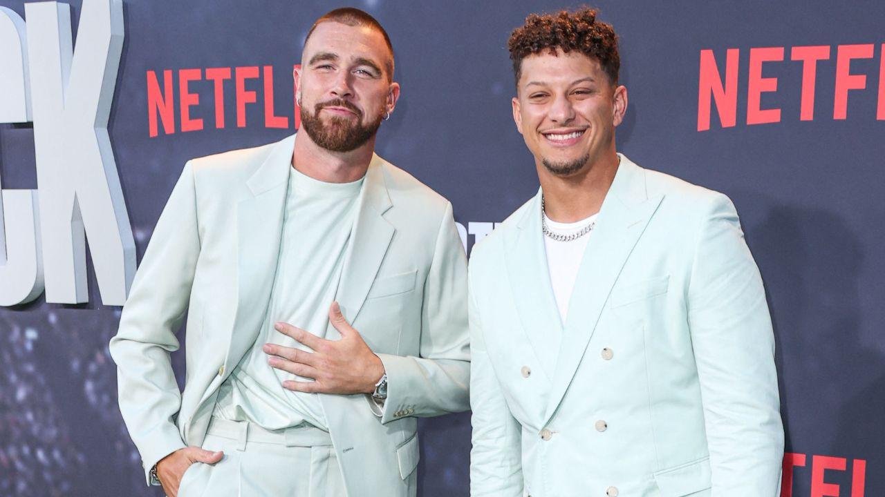 Image of Patrick Mahomes gushed over his teammate's wedding, calling the celebration 'one of the best nights of all time.'