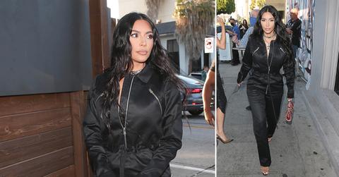 kim kardashian grabs dinner at craigs restaurant in west hollywood