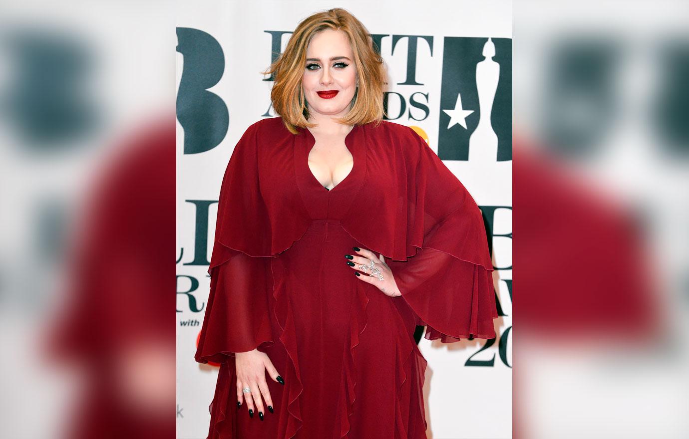 Adele Wears a Louis Vuitton Coat to the NBA Season Opener